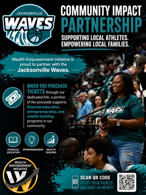 JACKSONVILLE. Are you joining me tonight tat 7pm at Vystar for the Jacksonville Waves game?
Use the QR code or link in bio to grab your tickets.
#jacksonville #jacksonvillewaves #upshotleague #wealthempowermentinitiative #juneteenth