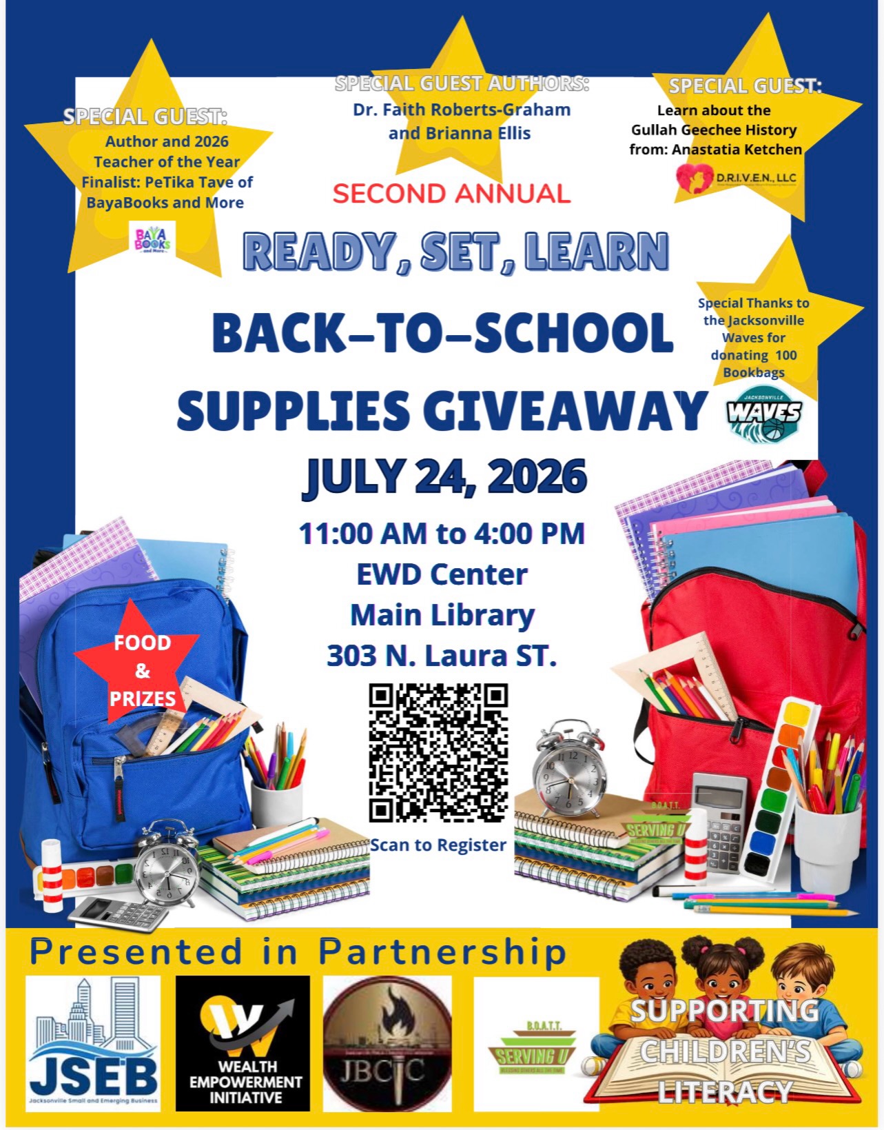 Moms, Dads Grandparents and Guardians. In an effort to help take some of the back to school shopping load off your shoulders all of the partners listed on the flyer have come together to host our 2nd Back to School event. Use the QR code or Link in Bio for registration. Please share.